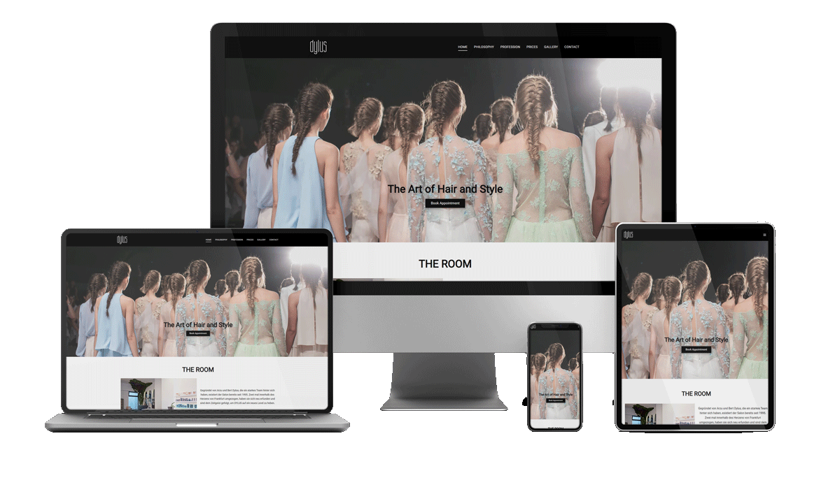Dylus Frisuersalon Website
